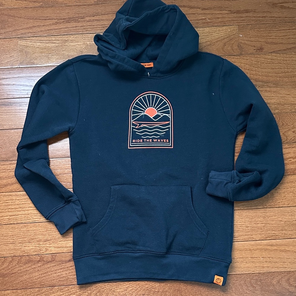 Good Vibes ‘Ride the Waves’ Navy Hoodie
